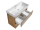 Aqualine ALTAIR umývadlová skrinka 76x60x37cm, Dub Emporio AI388