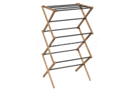 Aqualine CIKCAK skladací vešiak ručníkov 73x97x39cm, jaseňové drevo SP621
