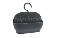 Aqualine SHARON polica do sprchy závesná, šedá SH8455G