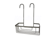 Gedy SMART Polica do sprchy závesná, na batériu, 300x375x120 mm, gun metal 248981