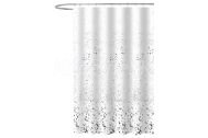 Aqualine Sprchový záves 180x180cm, polyester, biela so vzorom ZV042