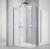 Polysan THRON SQUARE štvrťkruhový posuvný sprchový kút 90x90x200 cm,Číre/Chróm lesklý,Ľavý