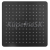 Aqualine štvorcová hlavová sprcha, 300x300 mm, ABS/Čierna matná SC174B