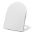 Aqualine WC sedátko 36,2x45,5 cm Soft Close, Easy Take, Polypropylén, Biele PBS106