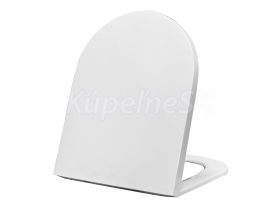Aqualine WC sedátko 36,2x45,5 cm Soft Close, Easy Take, Polypropylén, Biele PBS106