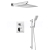 Sapho podomietkový sprchový set s termostatickou batériou, box, 2 výstupy, Chróm