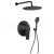 Sapho KAI podomietkový sprchový set s pákovou batériou,otočný prepínač,2výstupy,Čierna mat