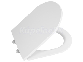 Sapho GERRY WC sedátko 36x43,8 cm SLIM, Soft Close, Easy Take, Duroplast, Biele WX1515