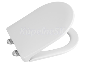 Aqualine VITO WC sedátko 36x42 cm, Soft Close, Easy Take, Polypropylén, Biele PCS105