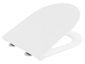 Bruckner FEIN WC sedátko 36x42 cm Slim, Soft Close, Easy Take, Duroplast, Biele 201.524.4