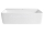 Aqualine MERCY keramické obdĺžnikové umývadlo 41x31 cm, otvor pre batériu, Biele