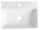 Aqualine MERCY keramické obdĺžnikové umývadlo 41x31 cm, otvor pre batériu, Biele