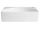 Aqualine RUBIC keramické obdĺžnikové umývadlo 34x25 cm, otvor pre batériu vpravo, Biele