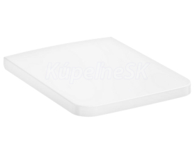 Hansgrohe EluPura Original Q WC sedátko s poklopom 36,5x44 cm hranaté Biele