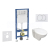 Geberit SET Duofix BasicDelta 111.153.00.3 závesné WC Taurus sedátk SC tlač. Delta01 Biela