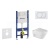 Geberit SET Duofix BasicDelta 111.153.00.1 záves.WC Avva Porto sed. SC tlač. Delta01 Biela