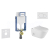 Geberit SET Kombifix 110.302.00.5 závesné WC Avva Porto sedátk SC tlač. Sigma 01 Alp Biela