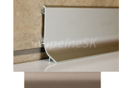 Effector soklová lišta výška 4 cm dĺžka 2,7 m Šampaň Q63 samolepiaca