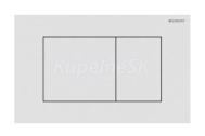 Geberit 115.629.JT.1 SIGMA 40 ovládacie tlačidlo hranaté nerez matná biela