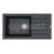 Alveus NIAGARA 90 granit drez so sifónom 775x430x180 mm odkladacia plocha G-91 Čierna
