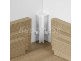 Prvky Parador k lište SL3, SL5, SL18, typ 2, Biele 1602608 Roh vnútorný (2 ks/bal)