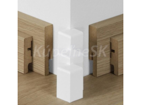 Prvky Parador k lište SL3, SL5, SL18, typ 2, Biele 1602609 Roh vonkajší (2 ks/bal)