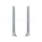Prvky Cezar LP59 Striebro - Ukončenie ľavé+pravé k AL soklovej lište 59 mm (1+1 ks/bal)