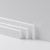 Prvky Parador k lište SL3, SL5, SL18, typ 2, Biele 1602610 Ukončenie ľavé+pravé (1+1 ks/ba