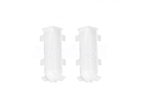 Prvky Cezar LP59 Biela - Roh vnútorný k AL soklovej lište 59 mm (2 ks/bal)