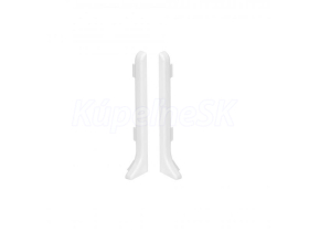 Prvky Cezar LP59 Biela - Ukončenie ľavé+pravé k AL soklovej lište 59 mm (1+1 ks/ 1bal)