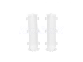 Prvky Cezar LP80 Biela RAL9003 - Roh vnútorný k AL soklovej lište 80 mm (2 ks/bal)