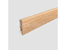 Lišta soklová Egger 58 hranatá L667 MDF fólia 58x14x2400 mm