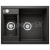 Blanco vstavaný drez METRA 6 SILGRANIT 61,5x50 cm s excentrom čierna 525922