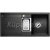Blanco vstavaný drez METRA 6 S SILGRANIT 1000x500 s excentrom antracit