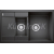 Blanco vstavaný drez METRA 6 S Compact SILGRANIT 780x500 s excentrom antracit
