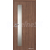 Doornite Fóliované (kašír) VERTIKA SKLO Orech 80 Posuvné dvere bezfalcové s mušlou