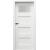 PORTA Doors SET Rámové dvere VERTE PREMIUM A.1 sklo Matné, 3Dfólia Biela a zárubeň