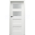 PORTA Doors SET Rámové dvere VERTE PREMIUM A.2 sklo Matné, 3Dfólia Biela a zárubeň