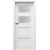PORTA Doors SET Rámové dvere VERTE PREMIUM A.2 sklo Matné, Soft CPL Biela a zárubeň