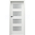 PORTA Doors SET Rámové dvere VERTE PREMIUM A.4 sklo Matné, 3Dfólia Biela a zárubeň