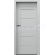 PORTA Doors SET Rámové dvere VERTE PREMIUM E.0 Plné, 3Dfólia Sivá a zárubeň