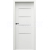 PORTA Doors SET Rámové dvere VERTE PREMIUM E.4 sklo Matné, 3Dfólia Biela a zárubeň