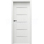 PORTA Doors SET Rámové dvere VERTE PREMIUM E.5 sklo Matné, 3Dfólia Biela a zárubeň