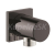 Grohe Rainshower nástenné pripojovacie kolienko hranatá rozeta Hard Graphite 27076A00