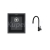 Alveus SET granit drez OMNI 10 G90 Deep Black a batéria MINTAS Čierna matná