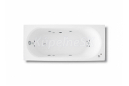 ARTTEC HARMONY SURF a CHROMO 160 x70 cm hydromasážna obdĺžniková akrylátová vaňa Biela
