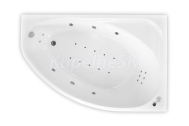 ARTTEC DREAM LUXUS 170 x110 cm pravá hydromasážna rohová akrylátová vaňa Biela