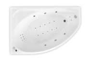 ARTTEC DREAM LUXUS 170 x110 cm ľavá hydromasážna rohová akrylátová vaňa Biela