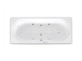 ARTTEC SPIRIT FLAT 170 x75 cm hydromasážna obdĺžniková akrylátová vaňa Biela