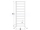 PMH Galeon kupeľnový radiátor 500x1280 mm,Metalický strieborný štrukturálny